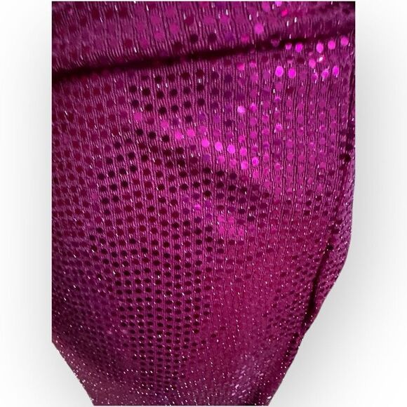 NWOT City Triangles Womens Fuchsia Sequin Maxi Dress Size XS Juniors - Picture 9 of 11